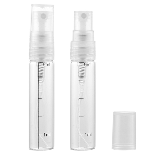 Botol Kaca Semprot Transparan Portable Ukuran 5ml untuk 