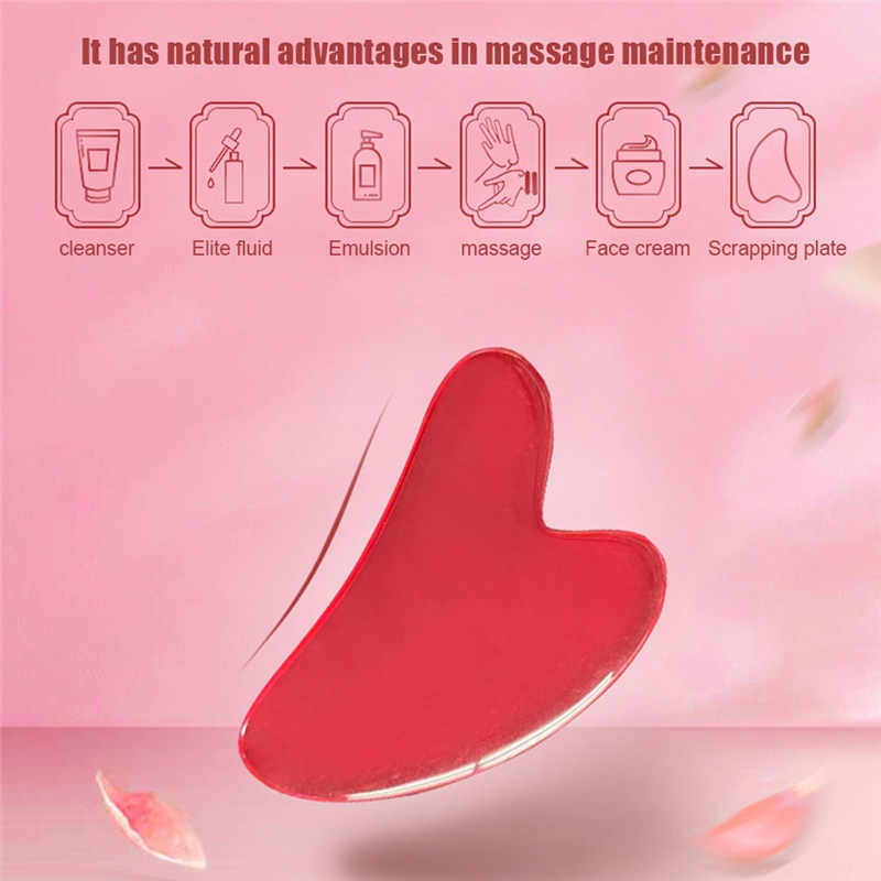 TK Massage Beeswax Guasha Scraping Solid Resin Massage Scraper Face Massager Acupuncture Gua Sha Eye Face Board