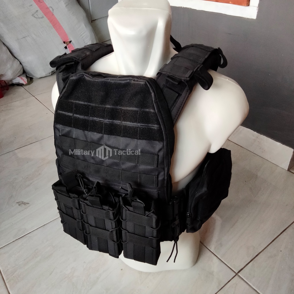 Rompi Body Vest Tactical | Body Vest Tactical | Body Vest Polisi | Rompi Pelindung Dada | Free Dummy Plate | Bisa COD