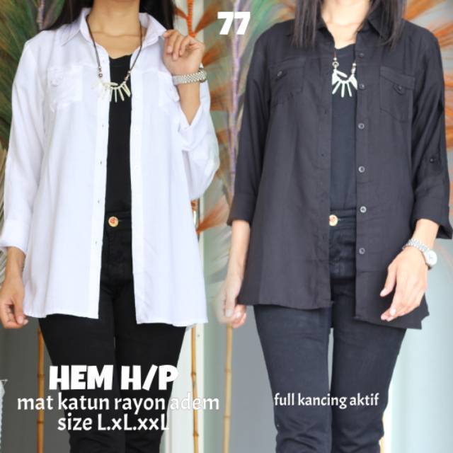 HEM HITAM PUTIH RAYON