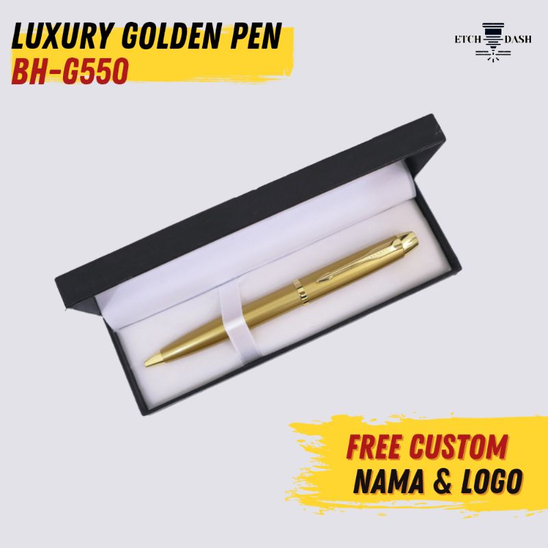 

Luxury Golden Exclusive Pen | Pulpen Eksklusif Free Grafir Nama Dan Logo | Pulpen Mewah | Pulpen Hadiah - Luxury Golden Pen BH-G550