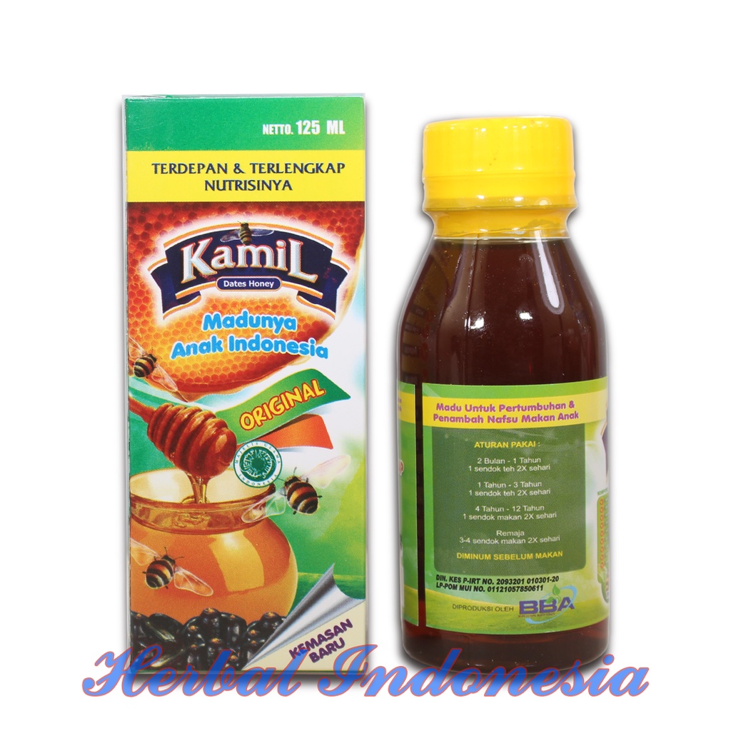 Madu Kamil Anak Rasa Original Isi 125ml - Dates Honey - Nafsu Makan Anak