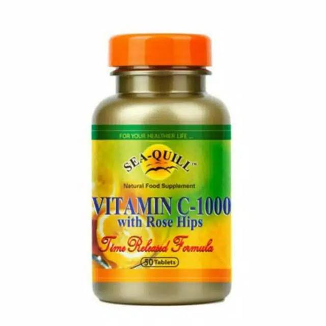 Sea Quill Vitamin C 1000mg with rose hips 50'S
