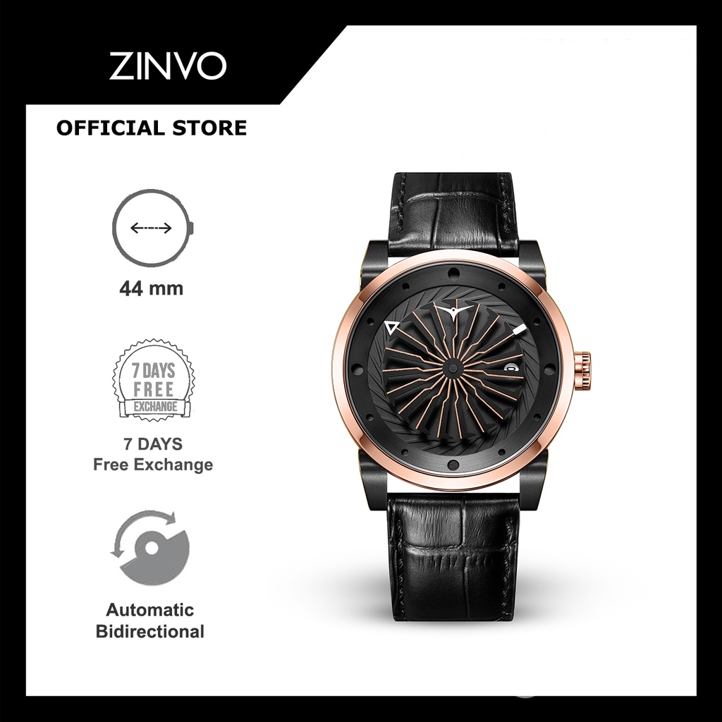 Jam Tangan Pria Automatic Analog Zinvo Blade Spirit