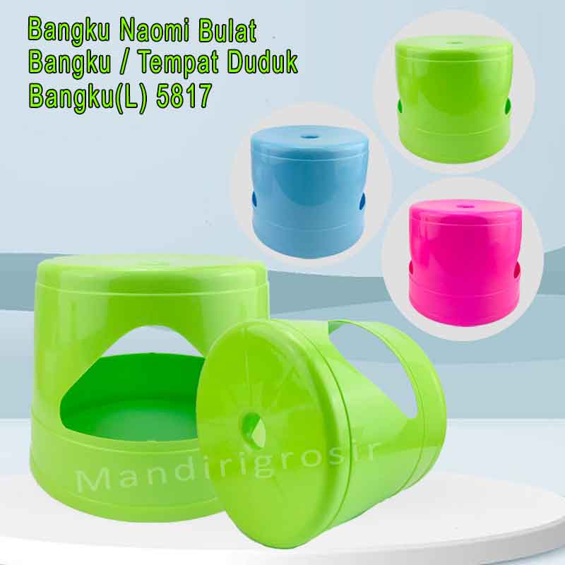 Bangku Plastik * Bangku Naomi Bulat * Tempat Duduk * Bangku(L) 5817