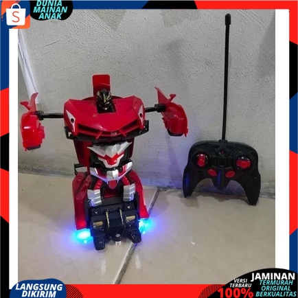 RC TRANSFORMER MOBIL REMOT KONTROL JADI ROBOT REMOTE CONTROL LAST KNIGHT BATERAI CAS TERBARU