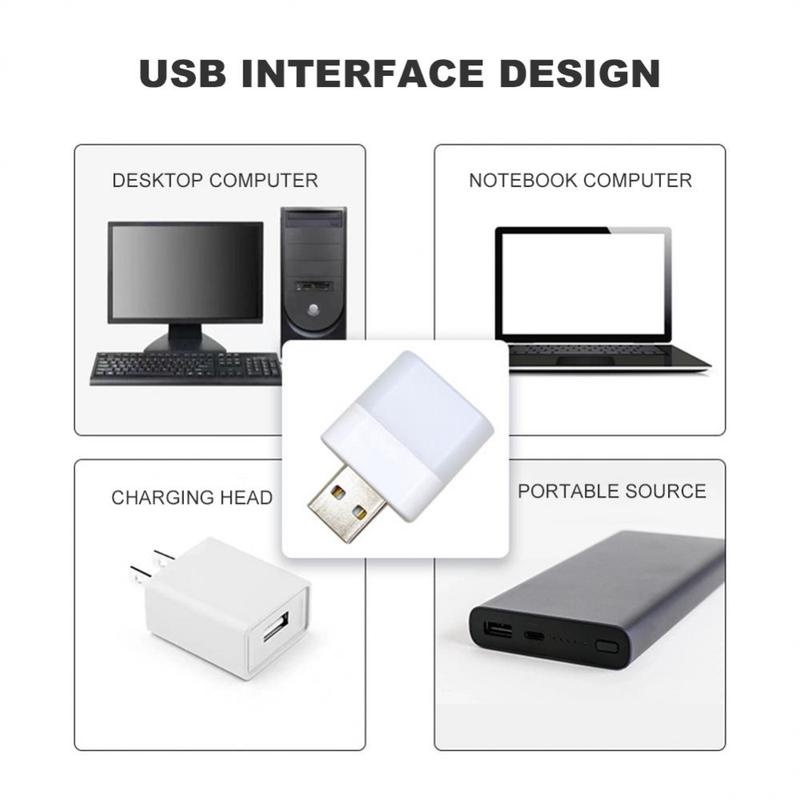 Lampu Baca LED Mini Portable 5V Super Terang Dengan Port USB Power