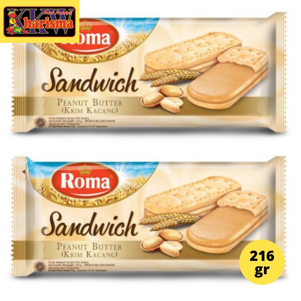 

Roma Sandwichi Peanut Butter Krim Kacang