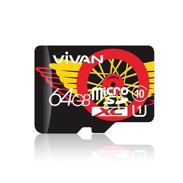 VIVAN Micro SD Class 10 TF Card - Black + Red - Garansi Resmi 1 Tahun