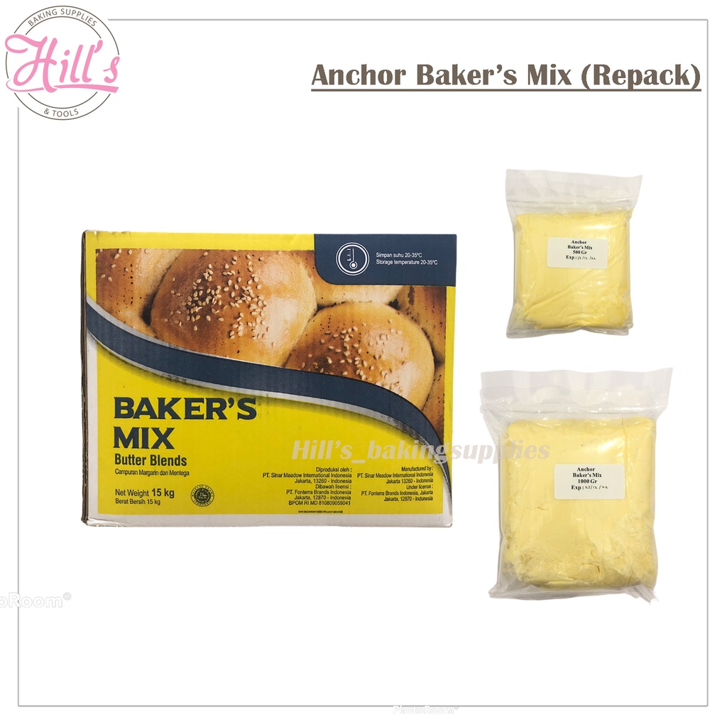 

PROMO MURAH !!! ANCHOR BAKER'S MIX 500 GR & 1 KG / BLEND BUTTER MARGARINE BUTER MARGARIN MENTEGA BAKER BAKERS BAKERMIX BAKERSMIX1000 GR