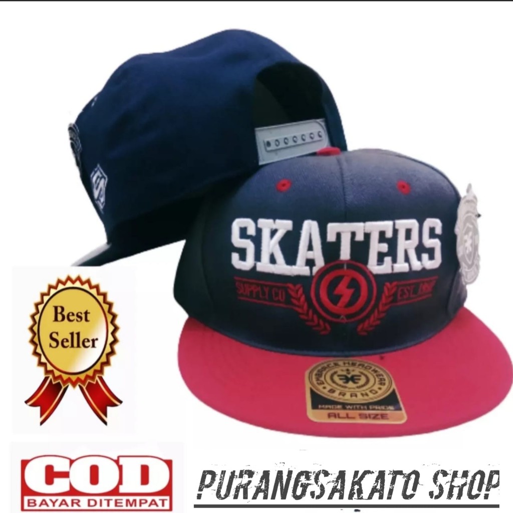 Topi Hip Hop Snapback kekinian SKATERS Cloting Bordir