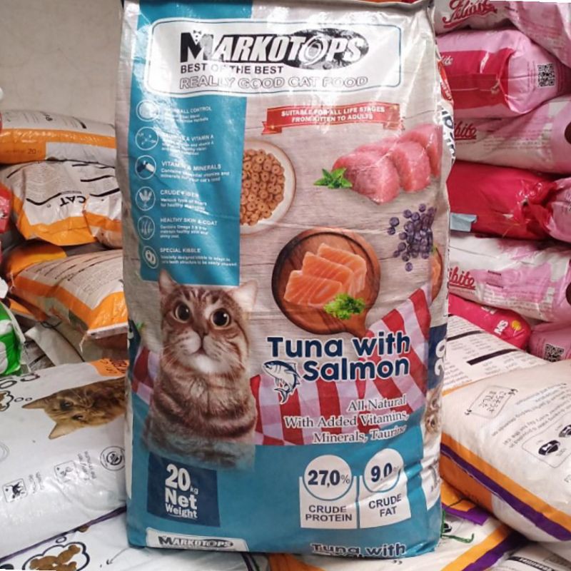 Markotops Tuna with Salmon 20kg Makanan Kucing Buat Semua Umur / Cat food