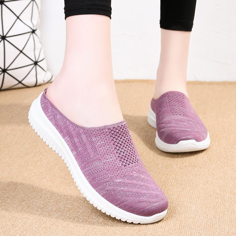 Permata  Sandal Slip On Wanita Flyknit import 883 Sandal Selop Import