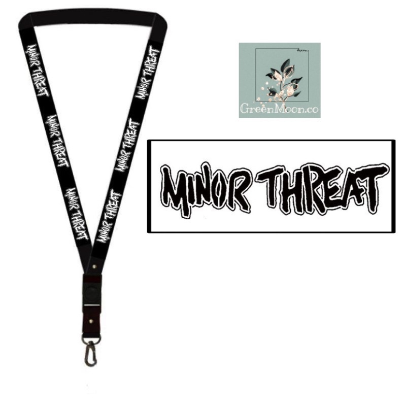 

lanyard MINOR THREAT gantungan kunci band rock / tali lanyard gantungan leher id card name tag kartu nama / pods