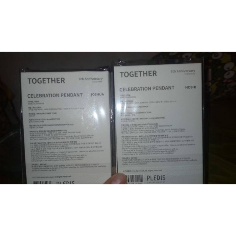 [BOOKED] SEVENTEEN 6TH ANNIVERSARY MERCH PENDANT JOSHUA