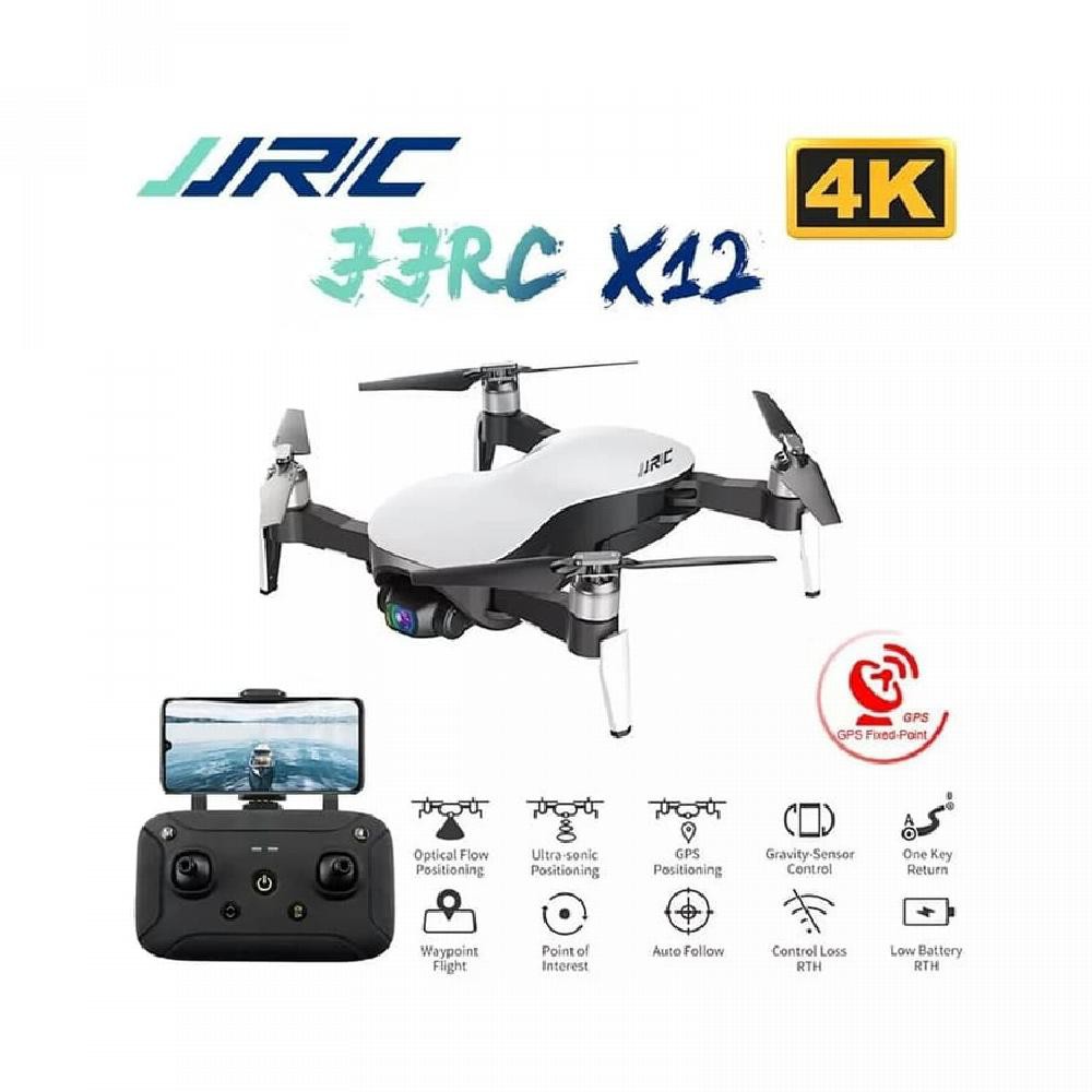 Jjrc x12 gps drone with 3 axis gimbal 4k dual camera