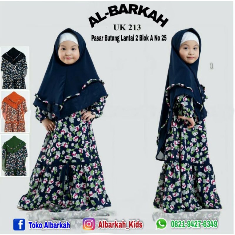gamis anak ceruti motif