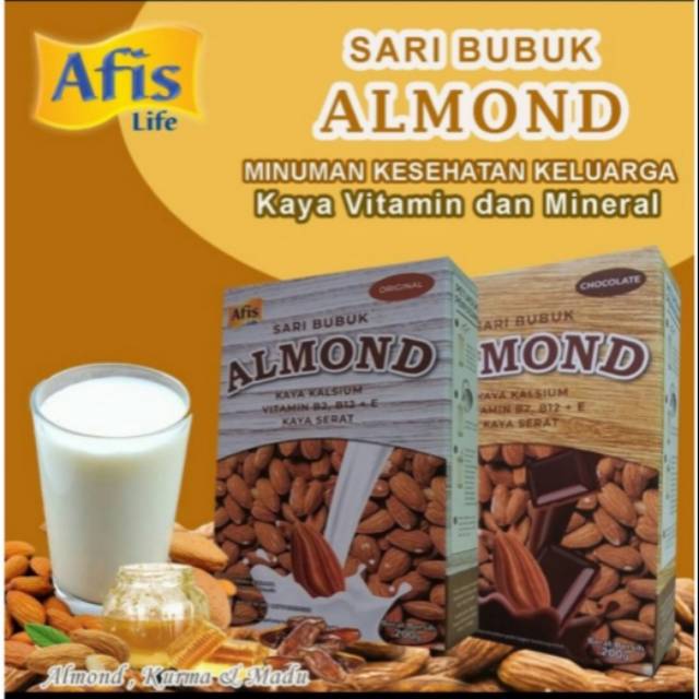 Afis Life Sari Bubuk Almond 200Gr / Toko Makmur Online