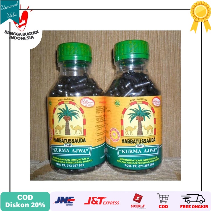 

◾COD◾ Habbatusaudah kurma ajwa 210 kapsul