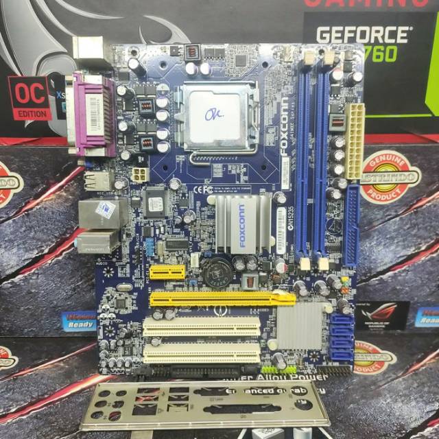 Motherboard Mobo G41 Foxconn Socket LGA 775 Slot Memory RAM DDr3