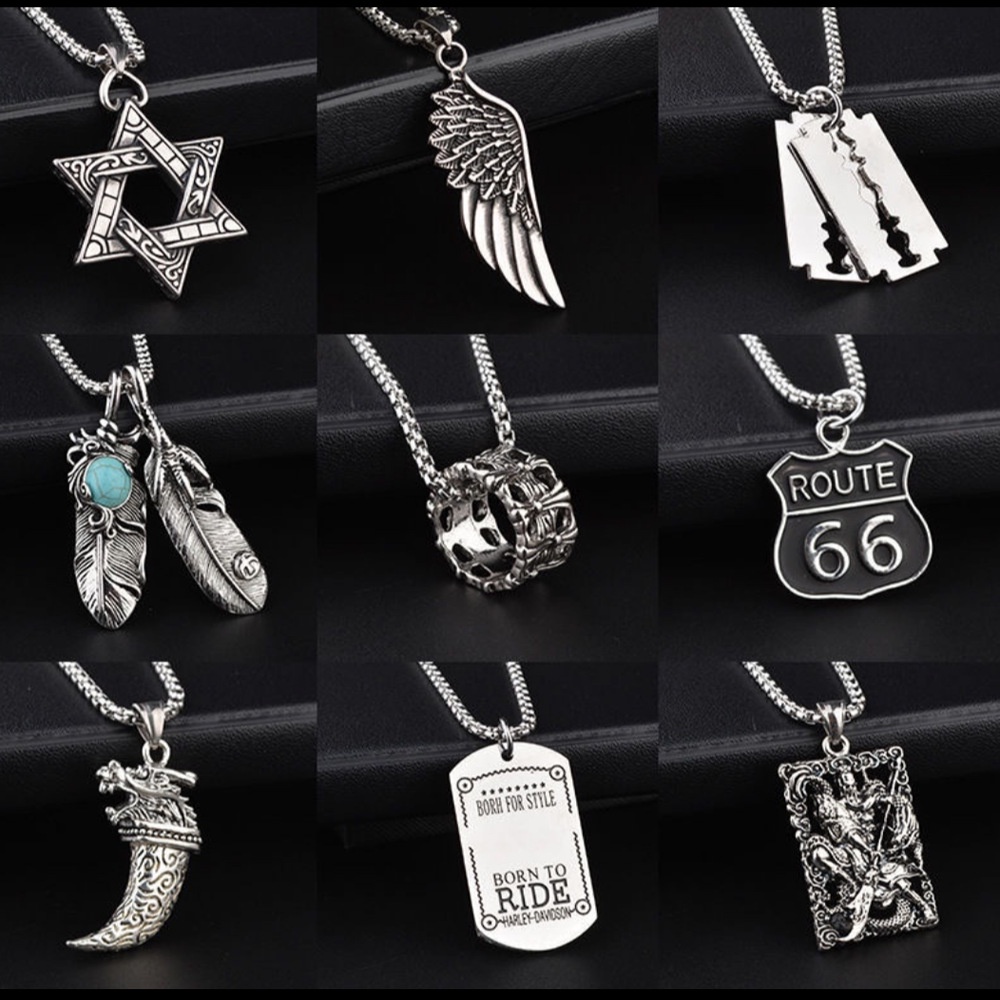 Kalung Rantai Panjang Dengan Liontin Gaya Hip hop Untuk Pria Dan Wanita