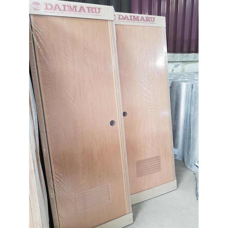 Open Ds] Pintu Pvc Motif Kayu Merek Daimaru Untuk Kamar Mandi / Wc