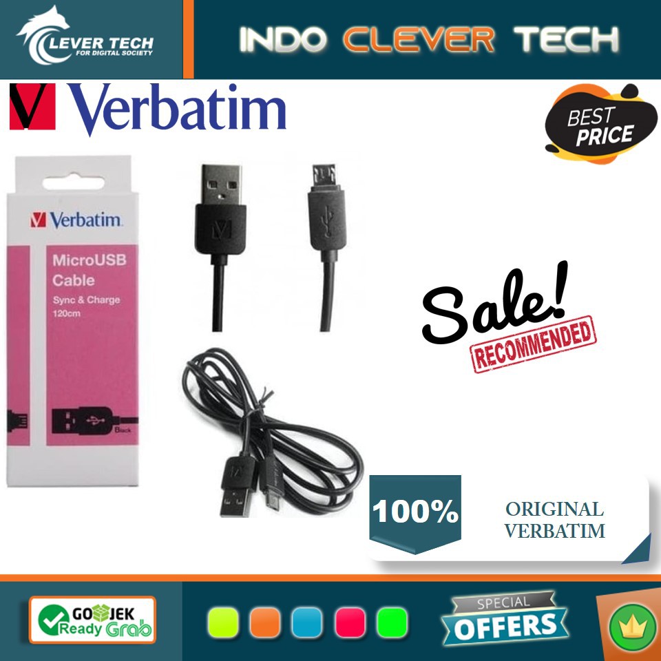 Verbatim Cable Data Micro USB to USB Cable 120cm 65277