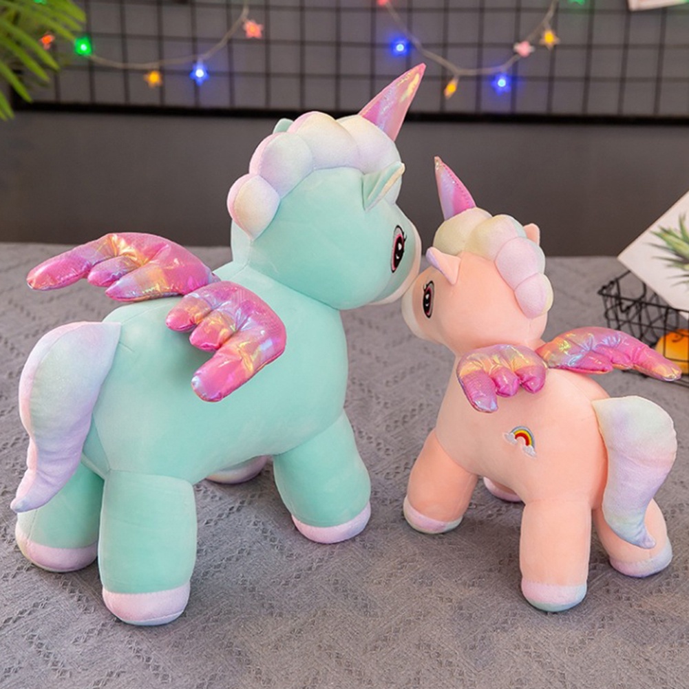 【TK】Kawaii Unicorn Plush Toy Soft Stuffed Unicorn Soft Dolls Animal Horse Toys For Children Girl Pillow Birthday Gifts