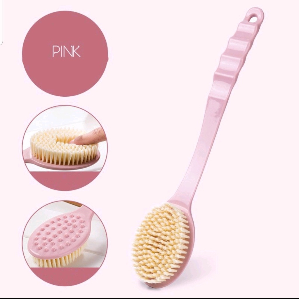 KODE P - SIKAT GOSOK PEMBERSIH BADAN GAGANG - SIKAT PUNGGUNG MANDI BODY MASSAGE BATH BRUSH - BD