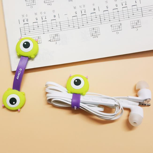 Penjepit Kabel Cord Holder Klip Ikat Cable Tie Pengikat Serbaguna Penggulung Karakter Kartun Lucu Anak Kabel Data Charger Headset Android iPhone Samsung