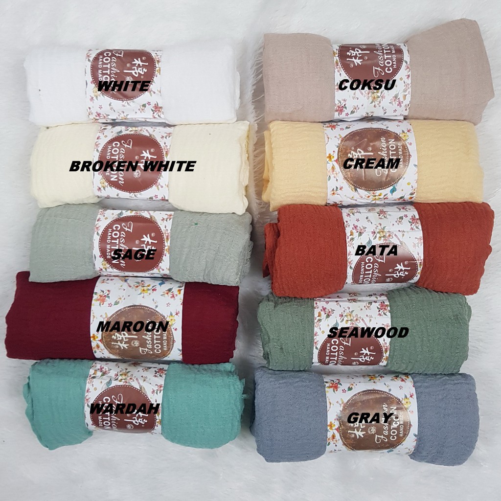 Hijab Pashmina Crinkle  Shawl Import