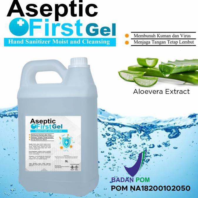 DAILY HAND SANITIZER GEL ASEPTIC FIRST REFILL 5 LITER YELLOWSHE94