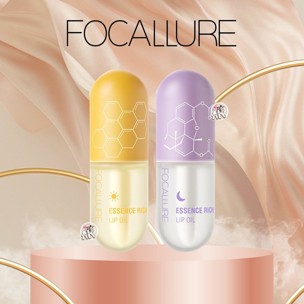 FOCALLURE PURE NATURAL LIP OIL SOFTEN MOISTURIZED REPAIRED MULTIUSES WATERPROOF LIP CARE