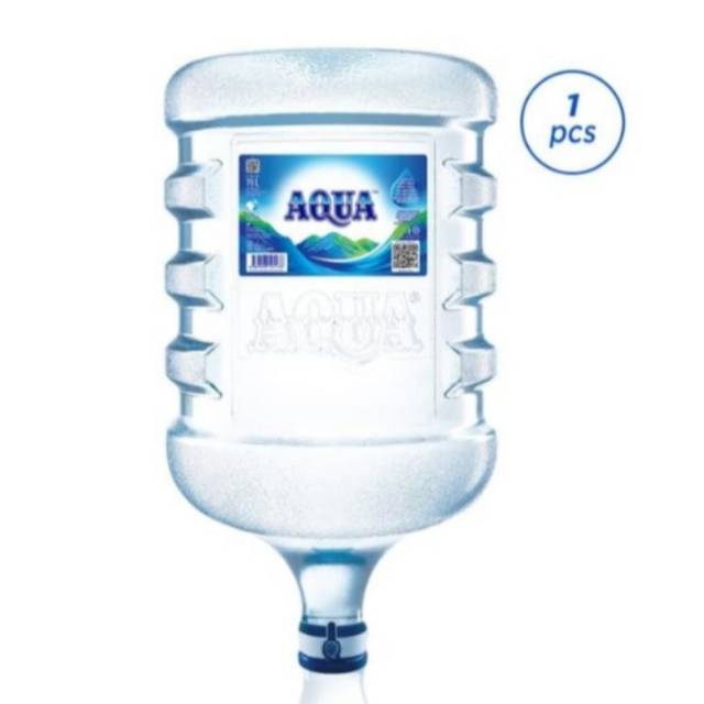 Aqua galon 19L (galon + refill)
