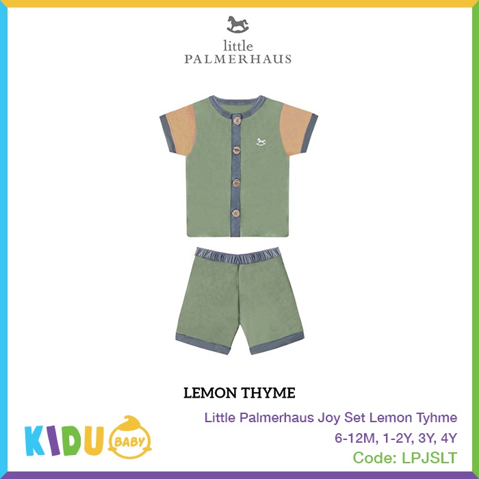 Little Palmerhaus Joy Set Baju Bayi Baju Anak Lengan Pendek Kidu Baby