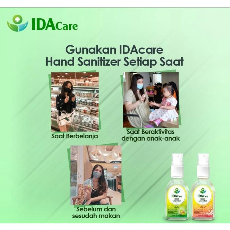 Handsanitizer IDAcare 30ml Spray Aroma Bunga Dan Buah