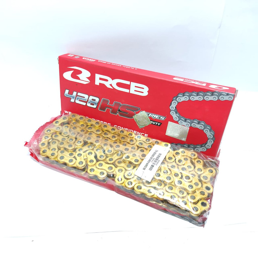 RANTAI RCB GOLD 428H 428HS-132L HEAVY DUTY SERIES BUKAN SSS