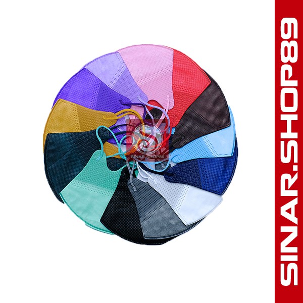 Masker duckbill shumu isi 10 - Masker Duckbill Warna Warni