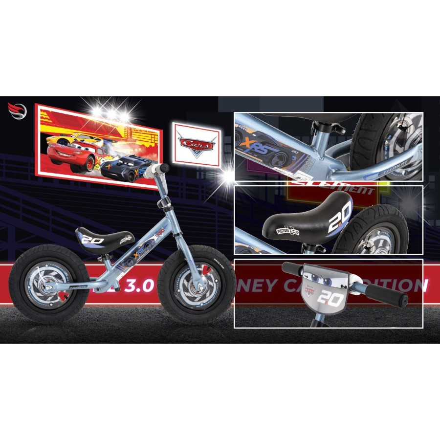 Kargo Sepeda Anak Pushbike Element 3.0 Air Edisi Disney Cars Frame Hi Teen Steel Ban hidup Pompa SNI-1