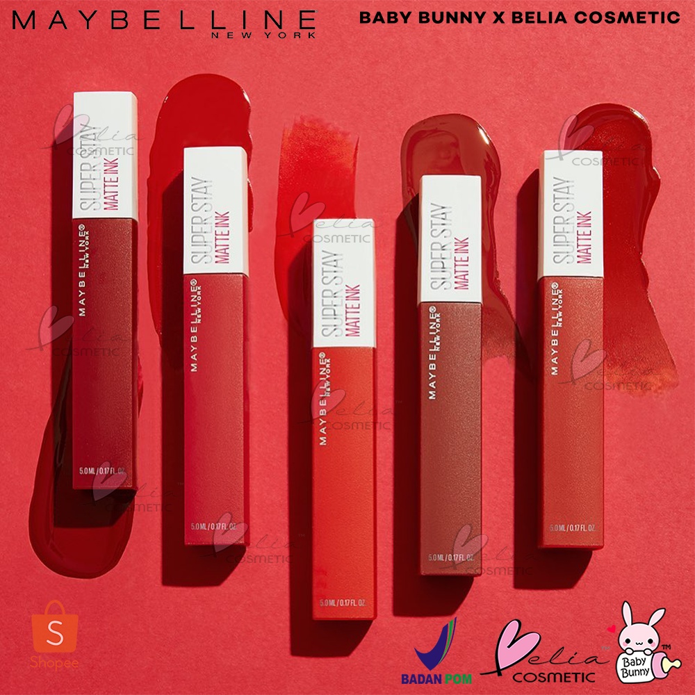 ❤ BELIA ❤ (Part 1) Super Stay Matte Ink ✔️BPOM 100% Original Maybelline Lip Cream