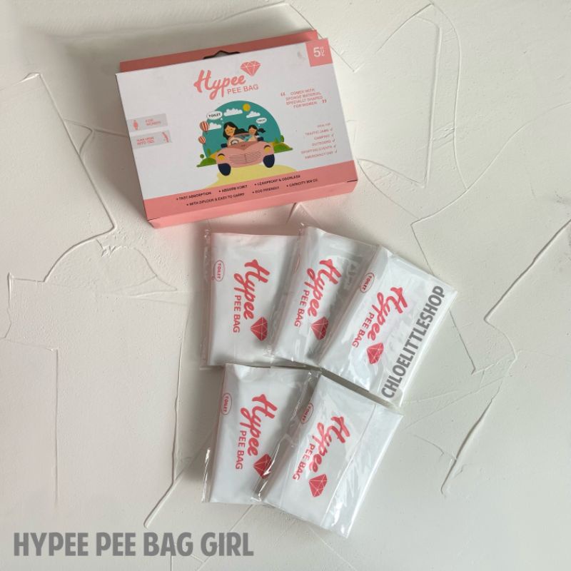 New !! Hypee PeeBag for girl / Pee Bag / Kantong Pipis Perempuan