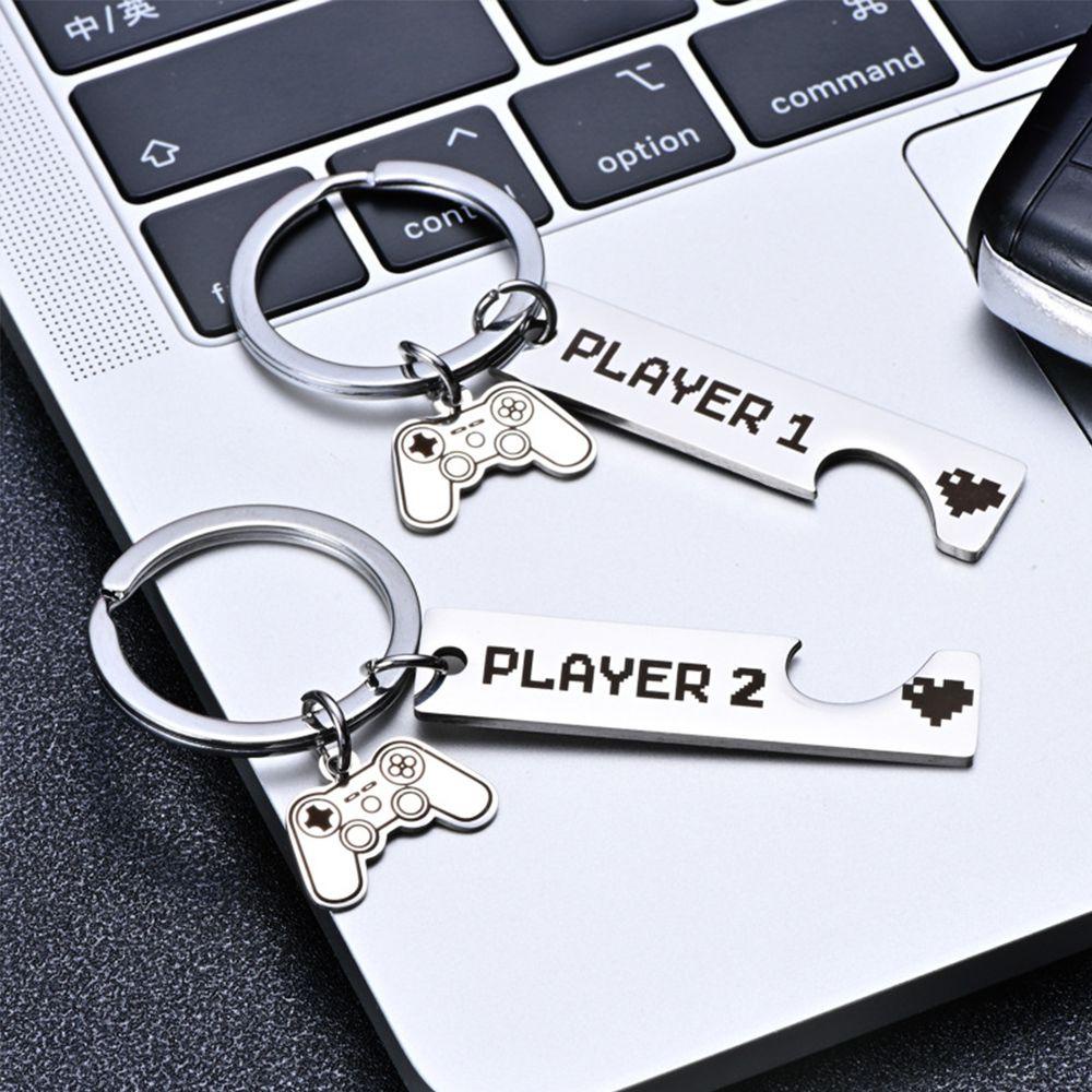 Lily 2pcs Gantungan Kunci Tatakan Lucu 1layer 2kado Anniversary Key Buckle