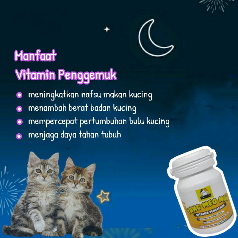 Vitamin Kucing Nafsu Makan &amp; Vitamin Bulu Lebat Dan Sehat