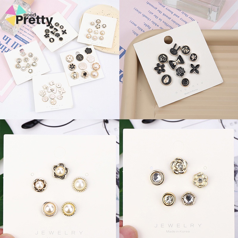 5 / 10PCS Bros Pin Wanita Model Invisible Tanpa Kancing Dapat Dilepas Untuk Pakaian / Sweater - PD