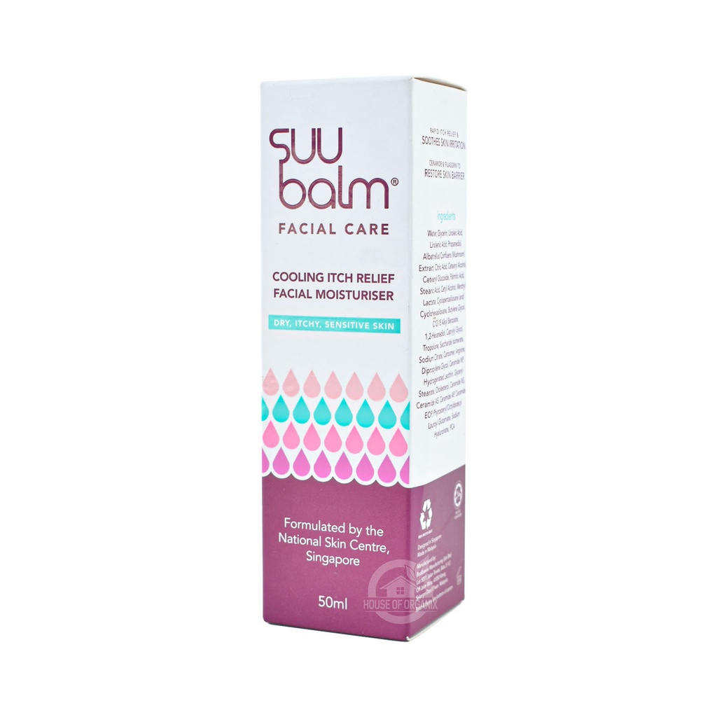 Suu Balm Cooling Itch Relief Facial Moisturiser 50 Ml