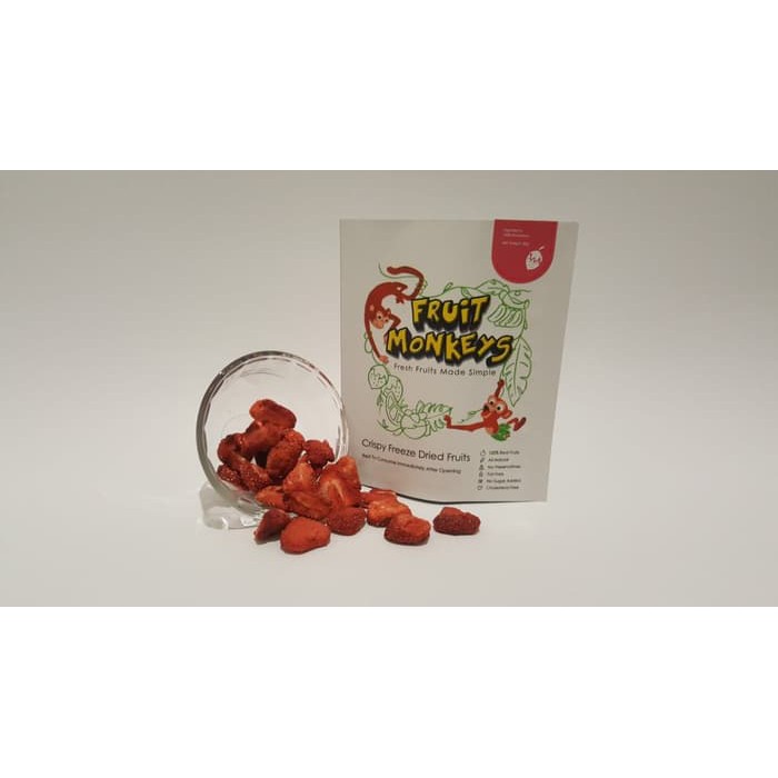 

Keripik buah stroberi freeze dried strawberry | Kripik buah | Fruits ~ kp810