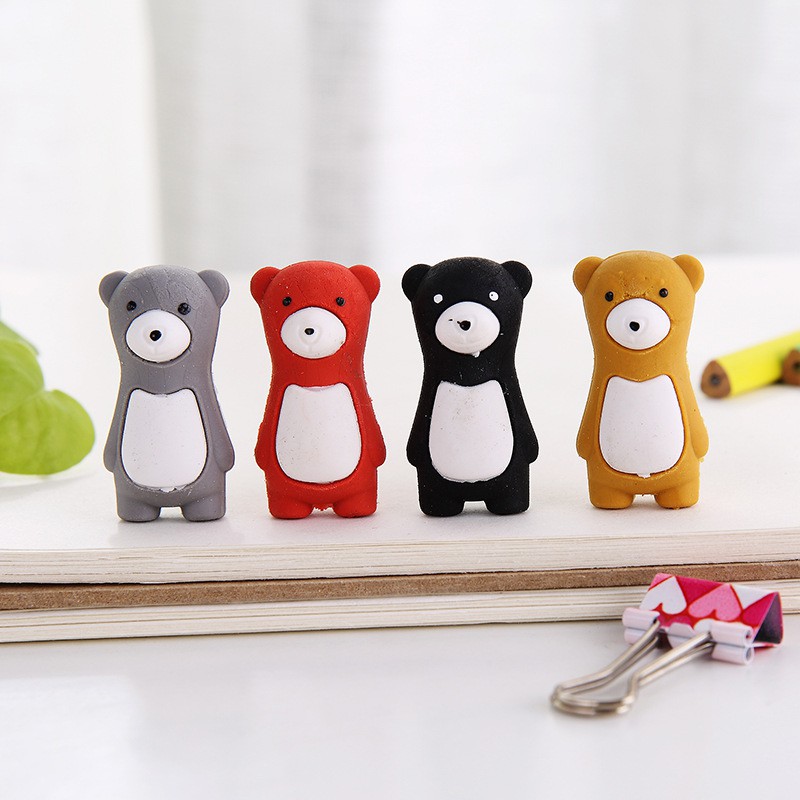 

PROMO SEKOTAK ( 48 PCS ) Penghapus Hapusan Pensil Motif Beruang Berdiri / Stand Bear Eraser