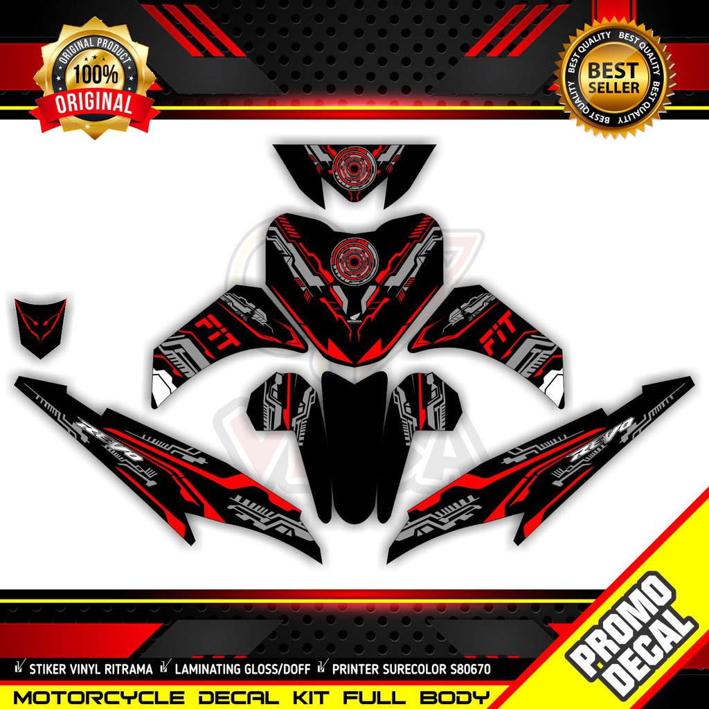 Jual Decal Revo Fit Injeksi Full Body Stiker Revo Fit Injeksi Variasi