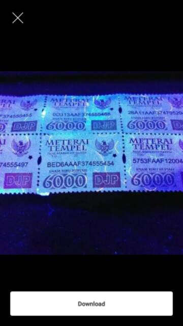 MATERAI 6000 RUPIAH TAHUN 2010-2015 ORIGINAL KOLEKSIAN