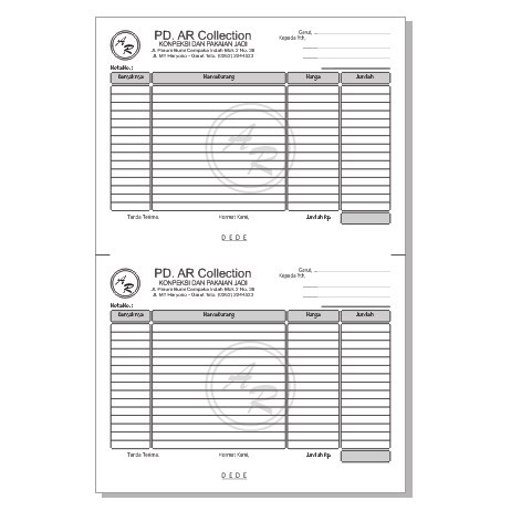 Dvd Template Desain Nota Siap Edit Format Coreldraw Shopee